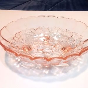 Vintage pink center piece bowl